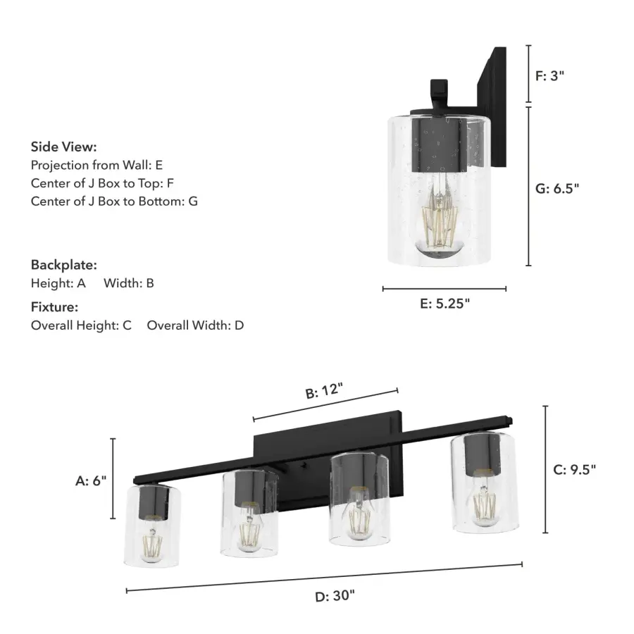 Kerrison Four Light Bathroom Vanity in Brushed Nickel - Image 7