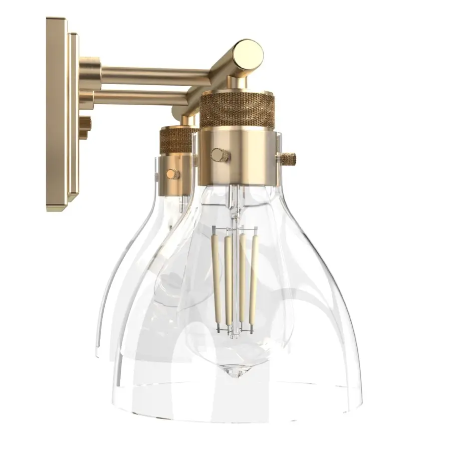 Van Nuys Two Light Bathroom Vanity in Alturas Gold - Image 14