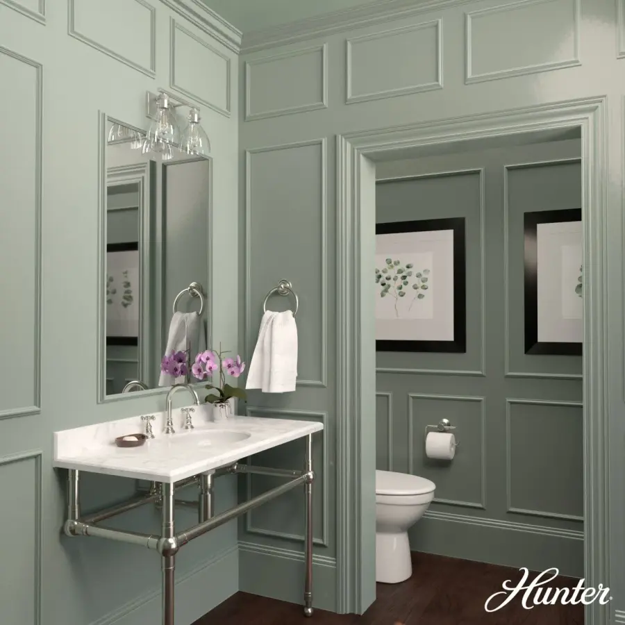Van Nuys Two Light Bathroom Vanity in Alturas Gold - Image 4