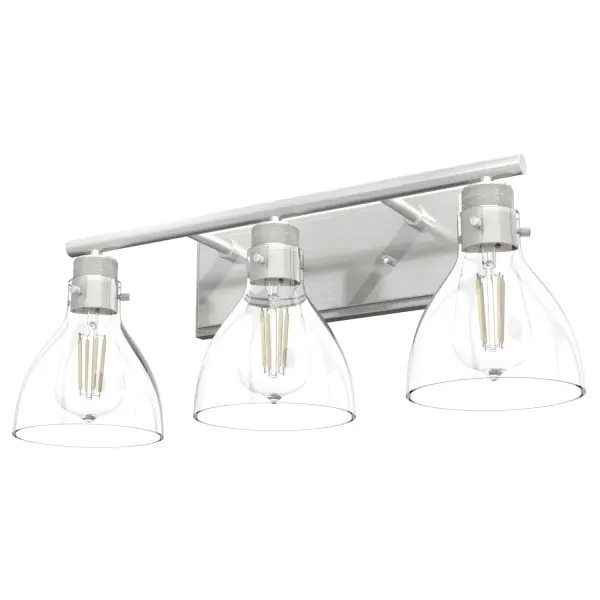 Van Nuys Three Light Bathroom Vanity in Brushed Nickel - Image 13
