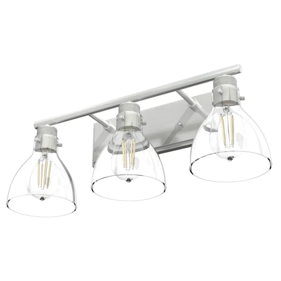 Van Nuys Three Light Bathroom Vanity in Brushed Nickel - Image 16