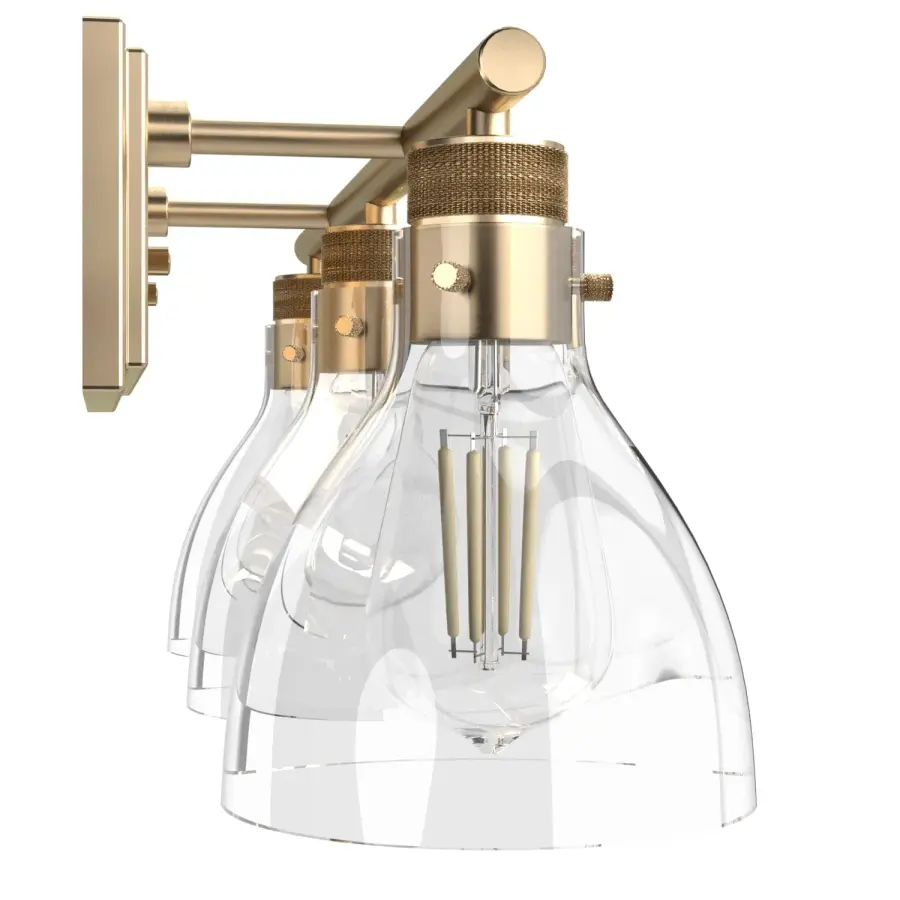 Van Nuys Three Light Bathroom Vanity in Brushed Nickel - Image 20