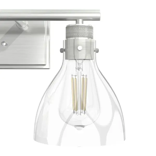 Van Nuys Three Light Bathroom Vanity in Brushed Nickel - Image 21