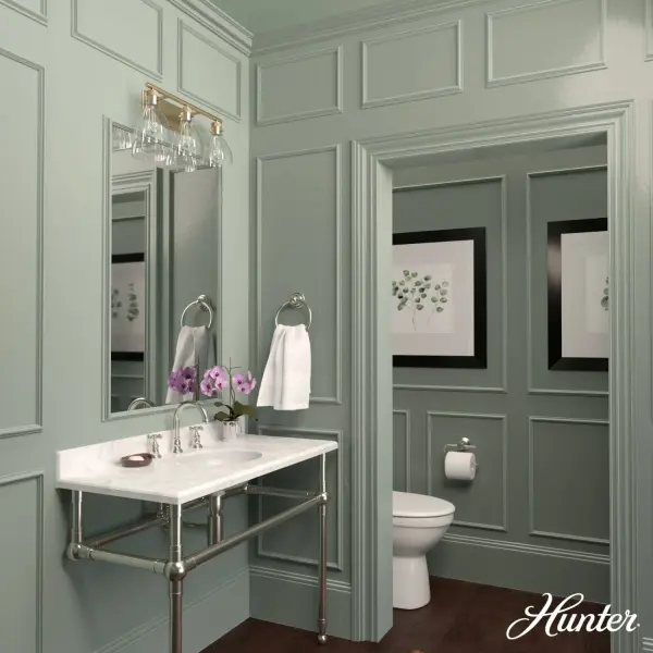 Van Nuys Three Light Bathroom Vanity in Brushed Nickel - Image 5