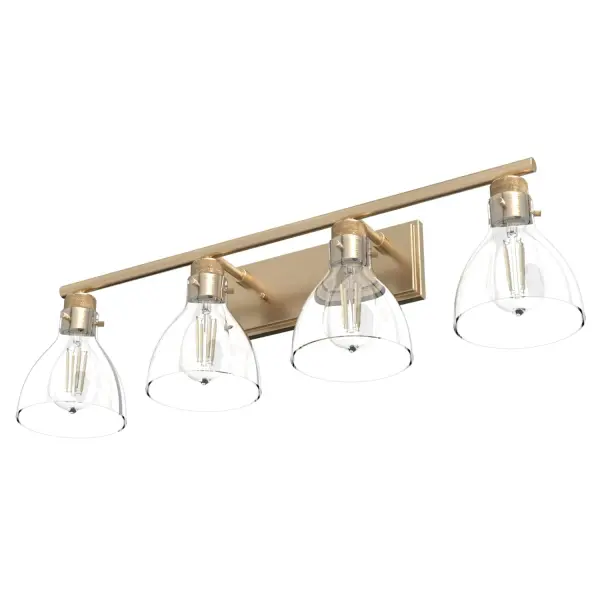 Van Nuys Four Light Bathroom Vanity in Alturas Gold - Image 12