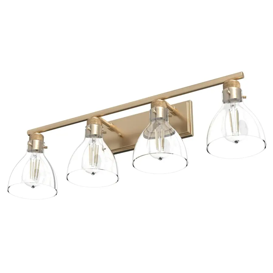 Van Nuys Four Light Bathroom Vanity in Alturas Gold - Image 12