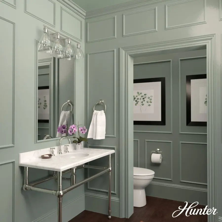 Van Nuys Four Light Bathroom Vanity in Alturas Gold - Image 4