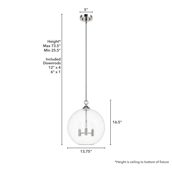 High Oaks Three Light Pendant in Alturas Gold - Image 12