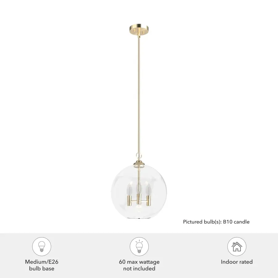 High Oaks Three Light Pendant in Alturas Gold - Image 8