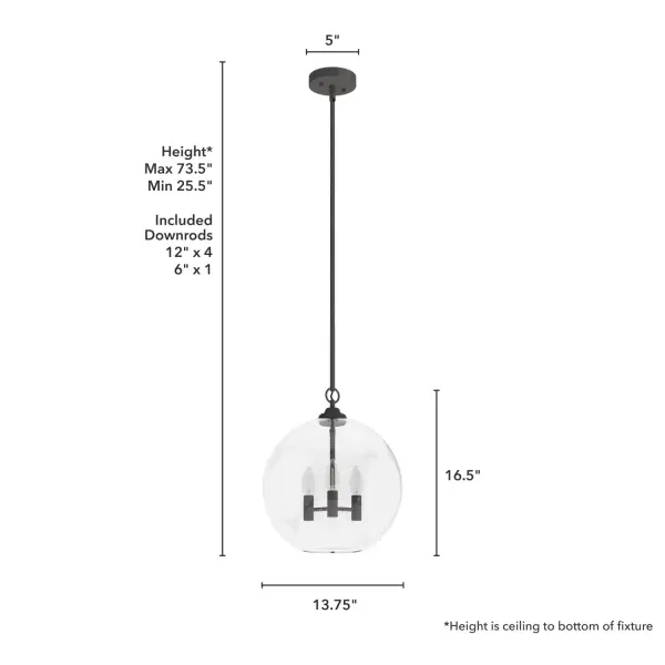 High Oaks Three Light Pendant in Alturas Gold - Image 10