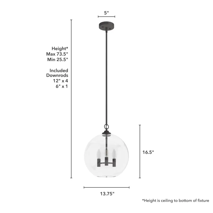 High Oaks Three Light Pendant in Alturas Gold - Image 10