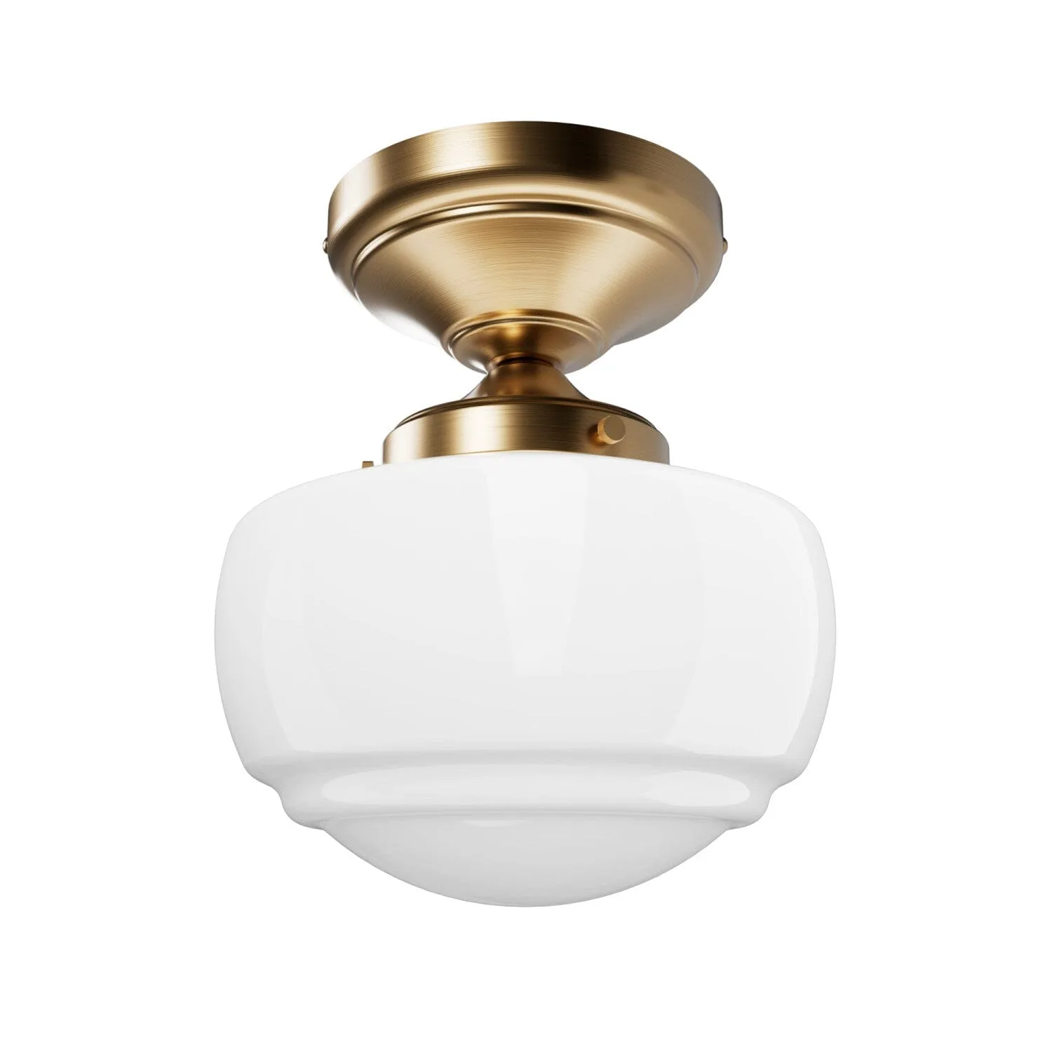 Saddle Creek One Light Flush Mount in Alturas Gold
