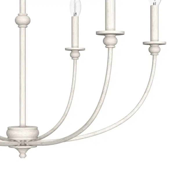 Southcrest Six Light Chandelier in Distressed White - Image 21