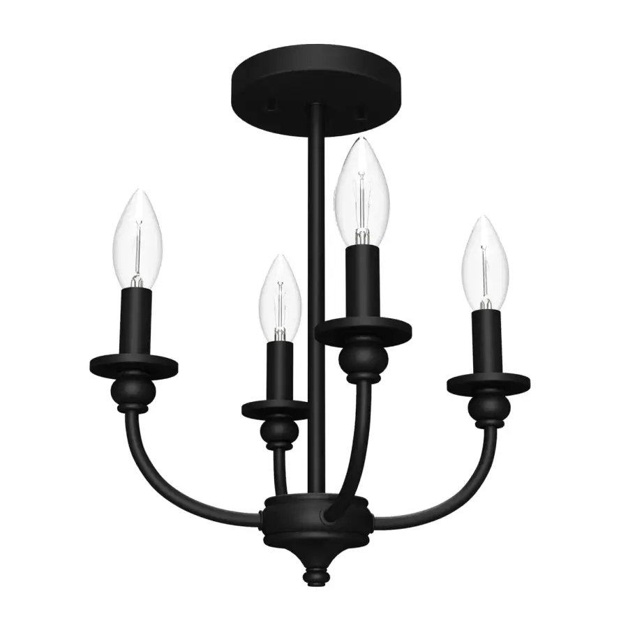 Southcrest Four Light Semi-Flush Mount in Luxe Gold - Image 14