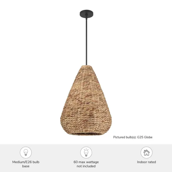 Cambria Three Light Pendant in Matte Black - Image 3