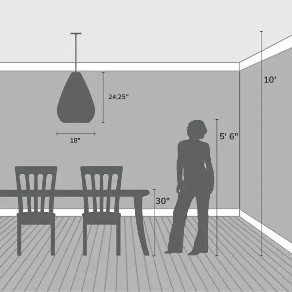 Cambria Three Light Pendant in Matte Black - Image 5