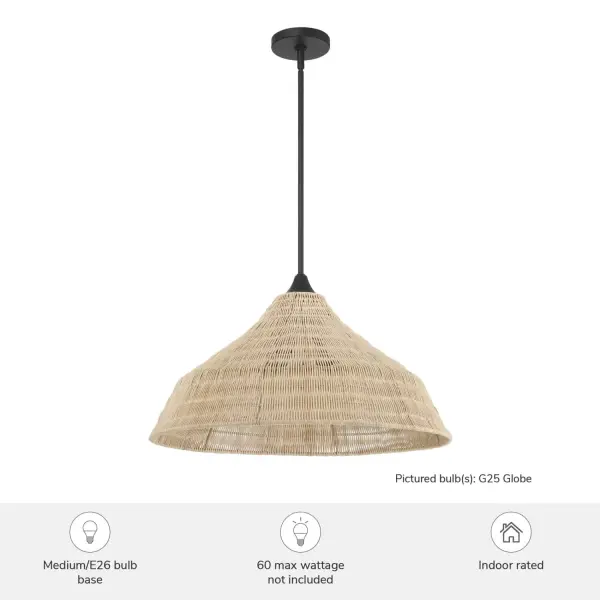 Agoura Three Light Pendant in Matte Black - Image 3
