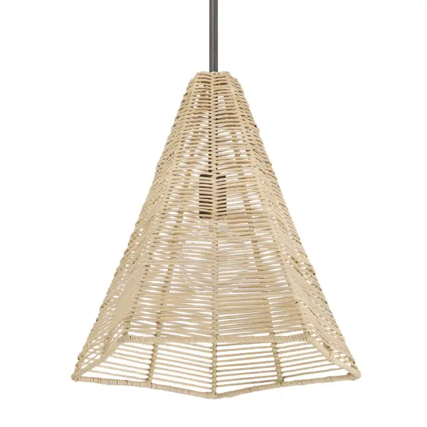 Comet Large Rattan Pendant Light - Image 8