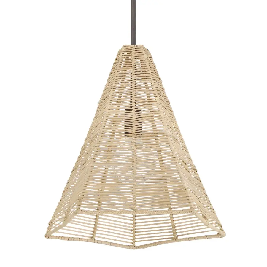 Comet Large Rattan Pendant Light - Image 8