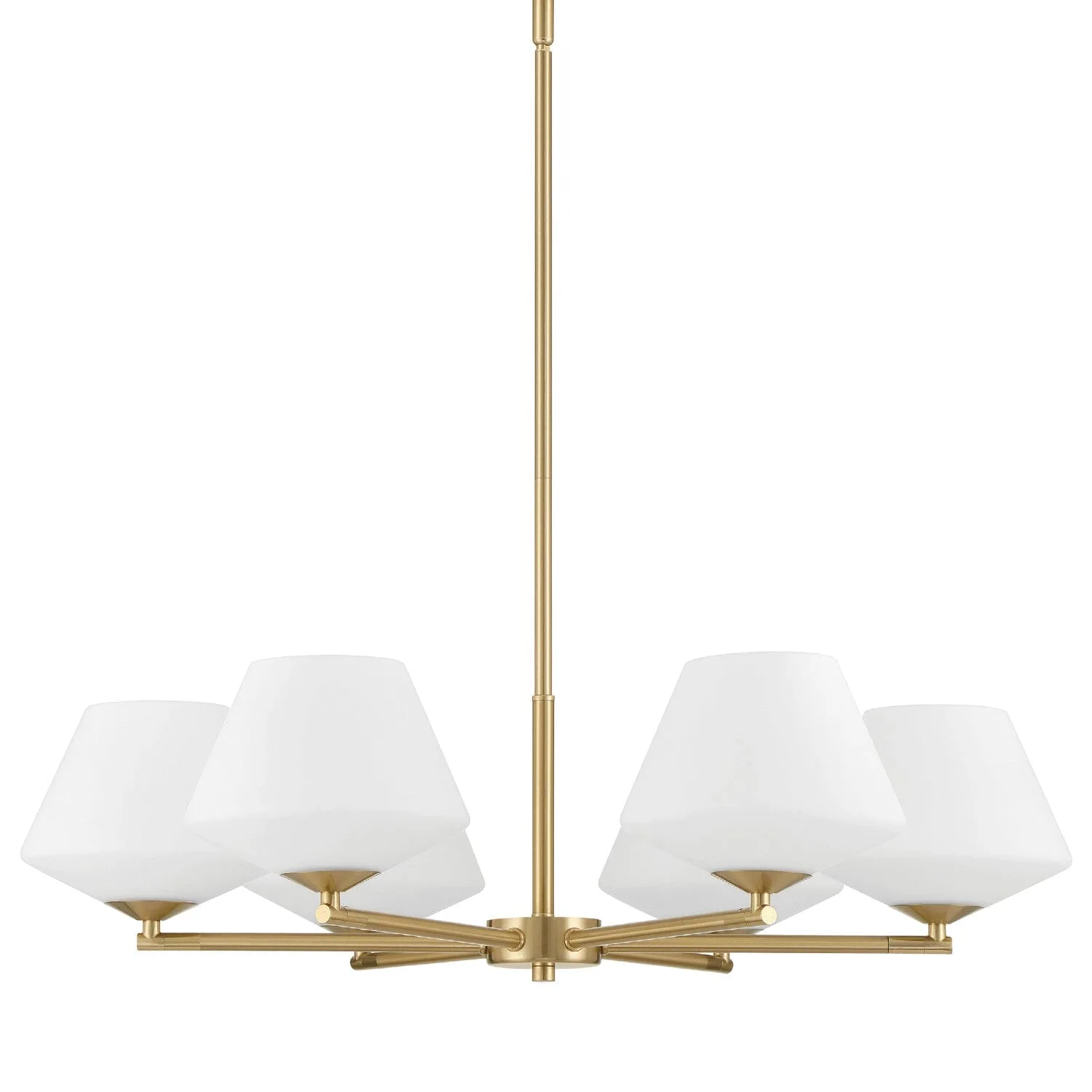 Celestial Valley 6-Light Chandelier in Matte Black