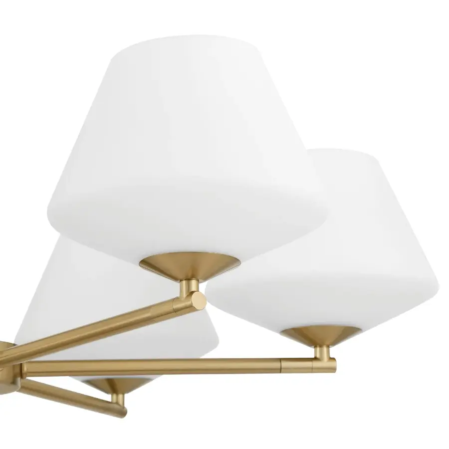 Celestial Valley 6-Light Chandelier in Matte Black - Image 16