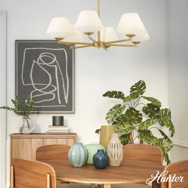 Celestial Valley 6-Light Chandelier in Matte Black - Image 3