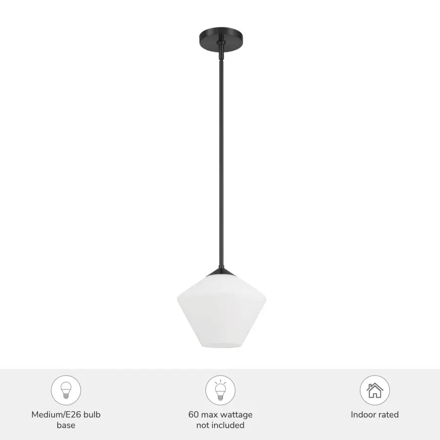 Celestial Valley One Light Pendant in Matte Black - Image 6