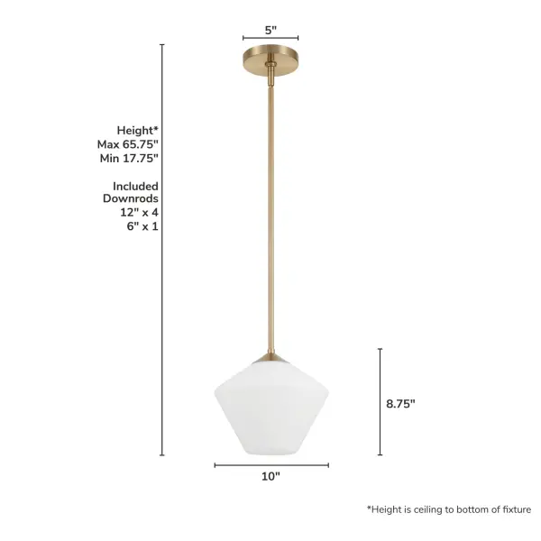 Celestial Valley One Light Pendant in Matte Black - Image 7
