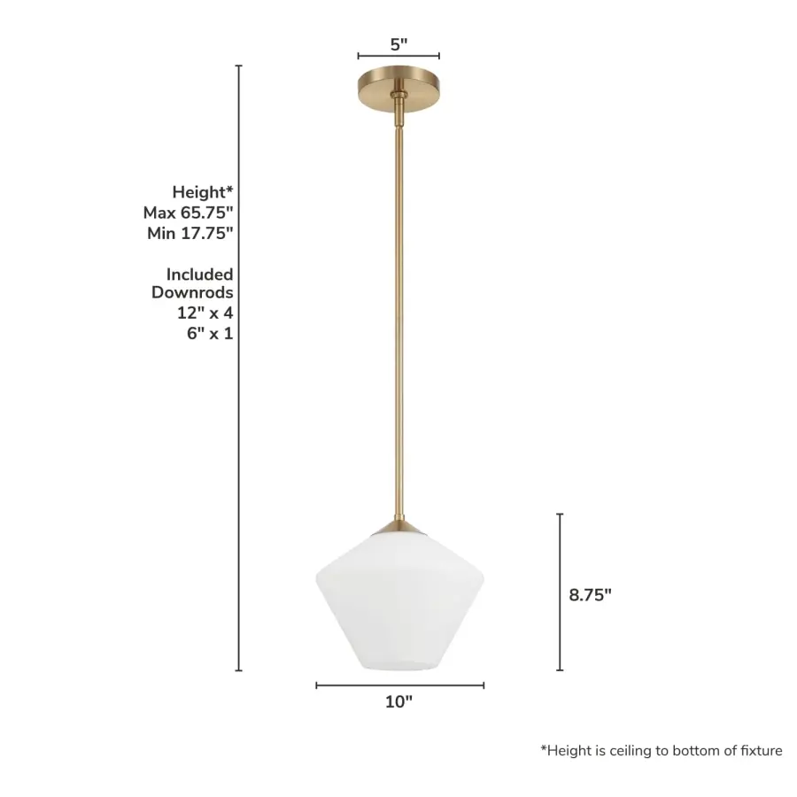 Celestial Valley One Light Pendant in Matte Black - Image 7