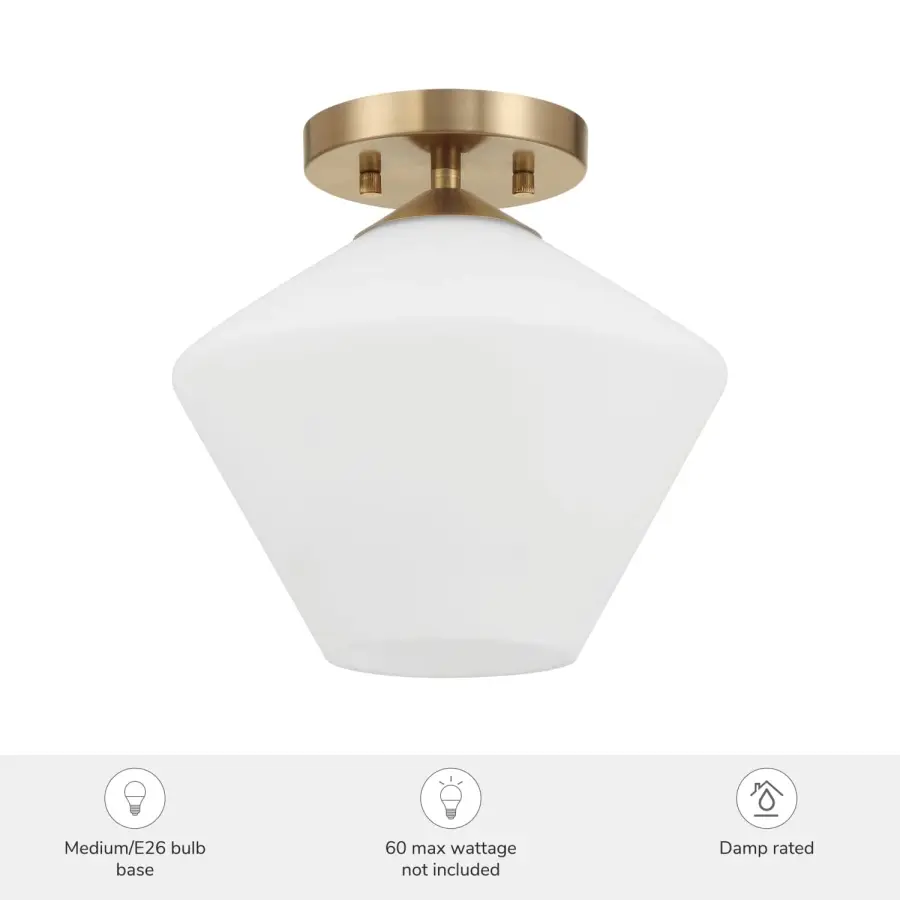 Celestial Valley One Light Flush Mount in Alturas Gold - Image 6