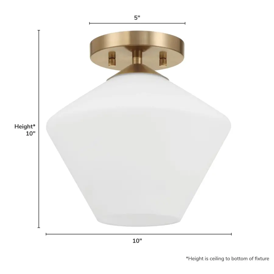 Celestial Valley One Light Flush Mount in Alturas Gold - Image 8