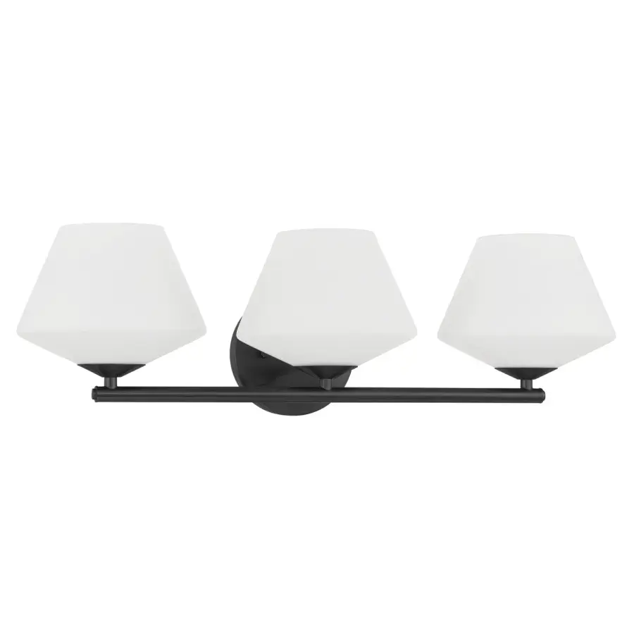 Celestial Valley Three Light Vanity in Matte Black - Image 1