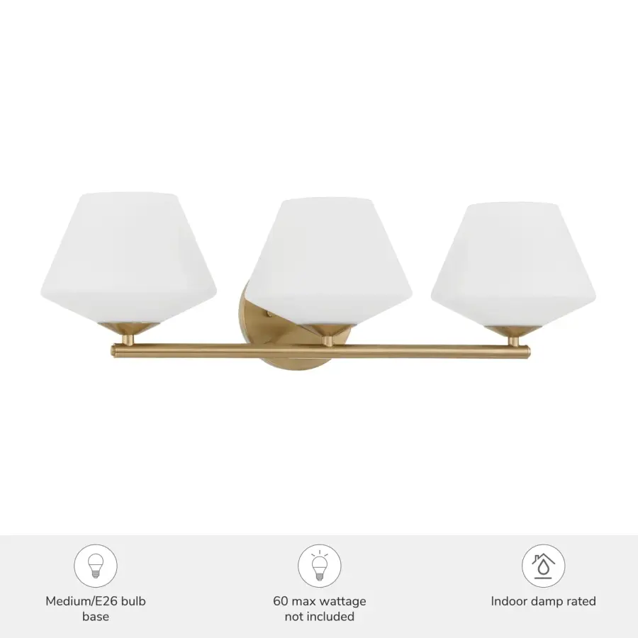 Celestial Valley Three Light Vanity in Alturas Gold - Image 6