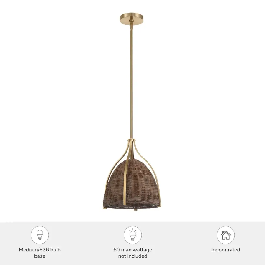 Arcelia One Light Pendant in Alturas Gold - Image 3