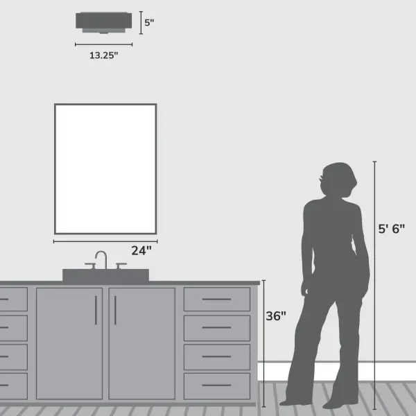 Brookside Two Light Flush Mount in Matte Black - Image 11