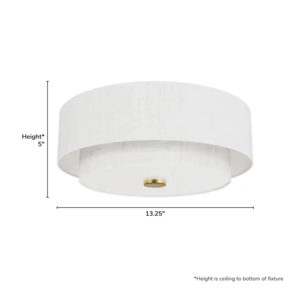 Brookside Two Light Flush Mount in Matte Black - Image 7