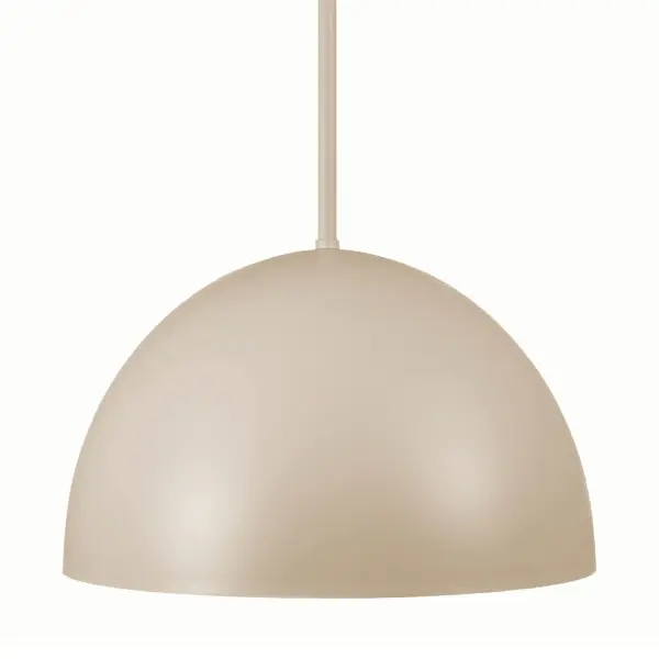 Enhance your space with the Erling 1 Light Medium Pendant, designed to perfectly complement the Erling fan. This modern fixture features a simple metal dome shade, offering a clean and streamlined look that enhances any room. With its organic modern style, the Erling pendant blends natural elements with contemporary design, creating a warm and welcoming ambiance. Ideal for kitchens, dining areas, or entryways, this versatile pendant delivers a soft, inviting glow and a touch of effortless style to any setting. Rated for Indoor use only. Down Mount Only Modern, minimalist metal dome design. MODERN: Clean lines, minimal, natural. MADE FOR INDOORS: For use in indoor spaces like kitchens bedrooms, living rooms, dining rooms, and entryways. BULB RECOMMENDATION: Maximum 60 W per light bulb or equivalent LED bulb. Bulbs not included. MODERN: The clean lines of the modern style uses a monochromatic color palette the inspires with clean lines, minimalism, natural materials, and natural light. MODERN DOME DESIGN: Features a clean and timeless metal dome design that adds a modern, minimalist touch to any room while providing focused, practical lighting. COORDINATING COLLECTION: Works with Erling ceiling fan collection. CUSTOMIZABLE HANGING OPTIONS: With the minimum required cord, the hanging length is 17.6 inches. When using all of the included extensions, the maximum hanging length is 65.6 inches. WARRANTY: One-year limited warranty backed by the trusted experts at Hunter.