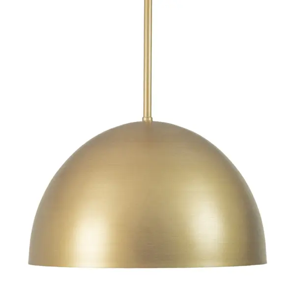 Enhance your space with the Erling 1 Light Medium Pendant, designed to perfectly complement the Erling fan. This modern fixture features a simple metal dome shade, offering a clean and streamlined look that enhances any room. With its organic modern style, the Erling pendant blends natural elements with contemporary design, creating a warm and welcoming ambiance. Ideal for kitchens, dining areas, or entryways, this versatile pendant delivers a soft, inviting glow and a touch of effortless style to any setting. Rated for Indoor use only. Down Mount Only Modern, minimalist metal dome design. MODERN: Clean lines, minimal, natural. MADE FOR INDOORS: For use in indoor spaces like kitchens bedrooms, living rooms, dining rooms, and entryways. BULB RECOMMENDATION: Maximum 60 W per light bulb or equivalent LED bulb. Bulbs not included. MODERN: The clean lines of the modern style uses a monochromatic color palette the inspires with clean lines, minimalism, natural materials, and natural light. MODERN DOME DESIGN: Features a clean and timeless metal dome design that adds a modern, minimalist touch to any room while providing focused, practical lighting. COORDINATING COLLECTION: Works with Erling ceiling fan collection. CUSTOMIZABLE HANGING OPTIONS: With the minimum required cord, the hanging length is 17.6 inches. When using all of the included extensions, the maximum hanging length is 65.6 inches. WARRANTY: One-year limited warranty backed by the trusted experts at Hunter. - alternate view