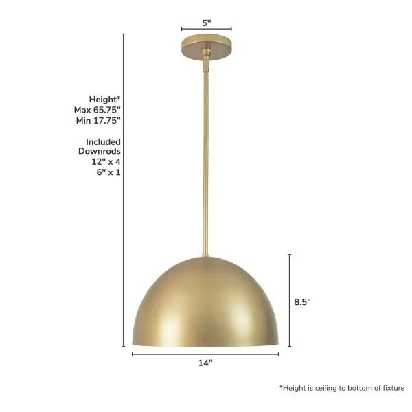 Erling One Light Pendant in Sandstone - Image 11