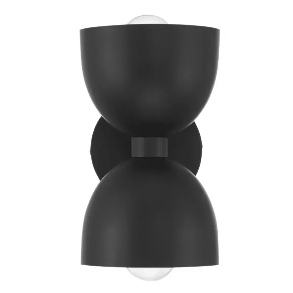 Erling Two Light Wall Sconce in Matte Black - Image 13