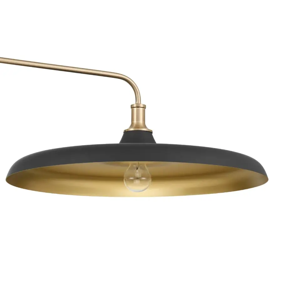Moriso Two Light Linear Chandelier in Matte Black - Image 9