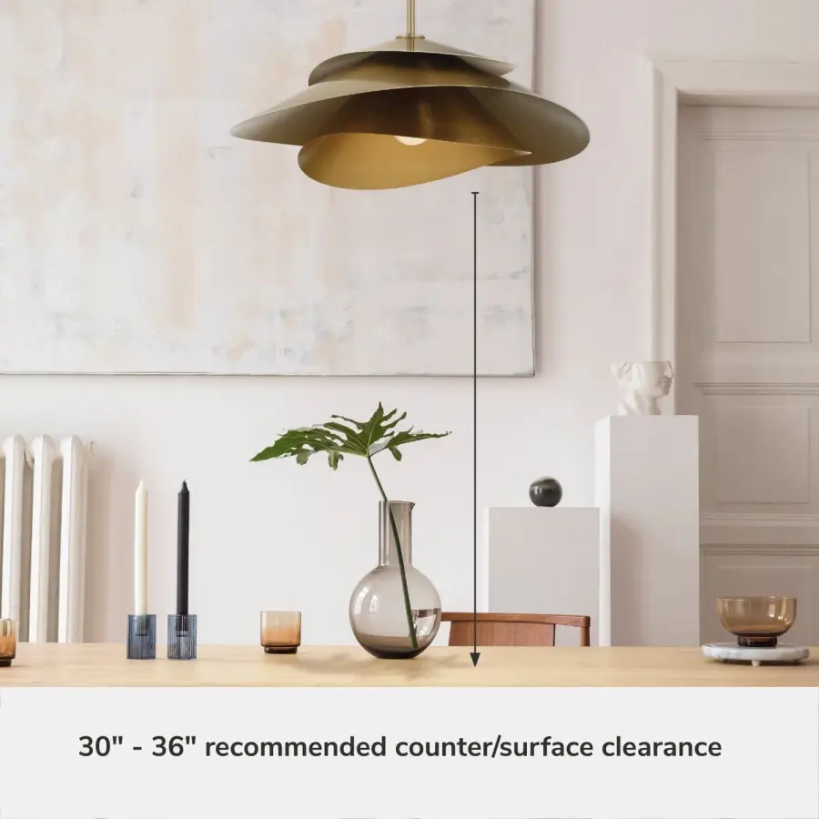 Hiro Extra Large Pendant in Alturas Gold - Image 12