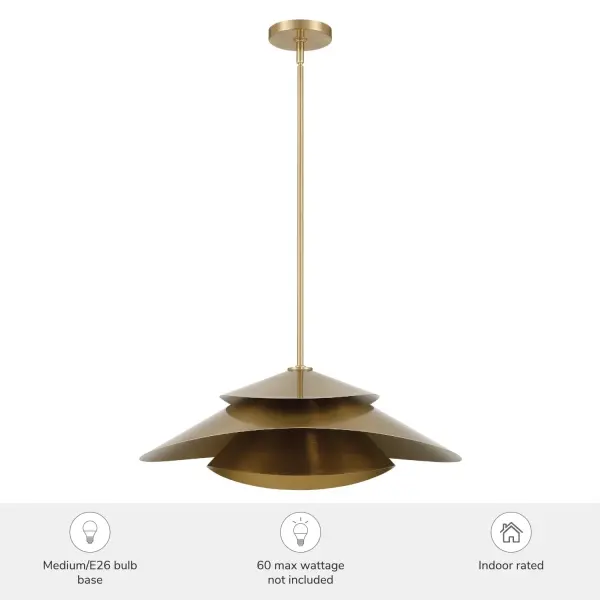 Hiro Extra Large Pendant in Alturas Gold - Image 6