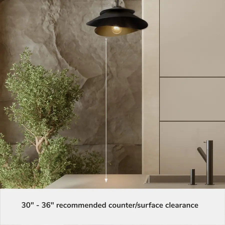 Hiro Large Pendant in Matte Black - Image 12