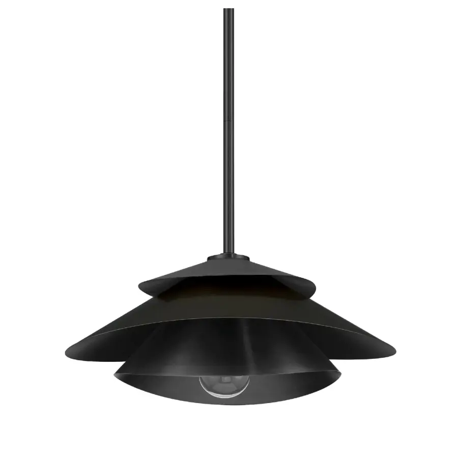 Hiro Large Pendant in Matte Black - Image 15