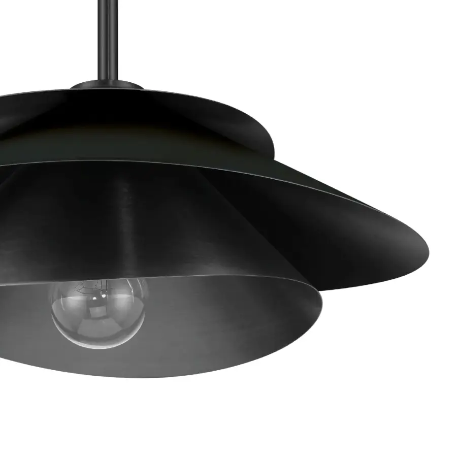 Hiro Large Pendant in Matte Black - Image 17