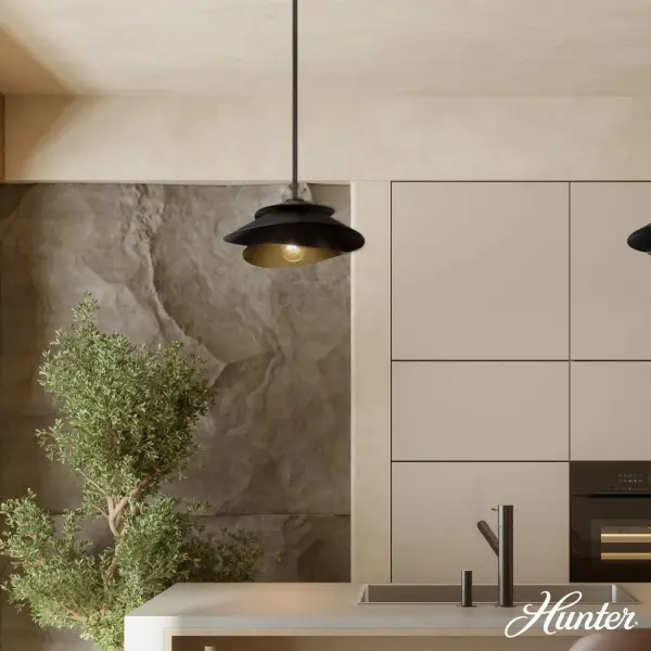 Hiro Large Pendant in Matte Black - Image 4