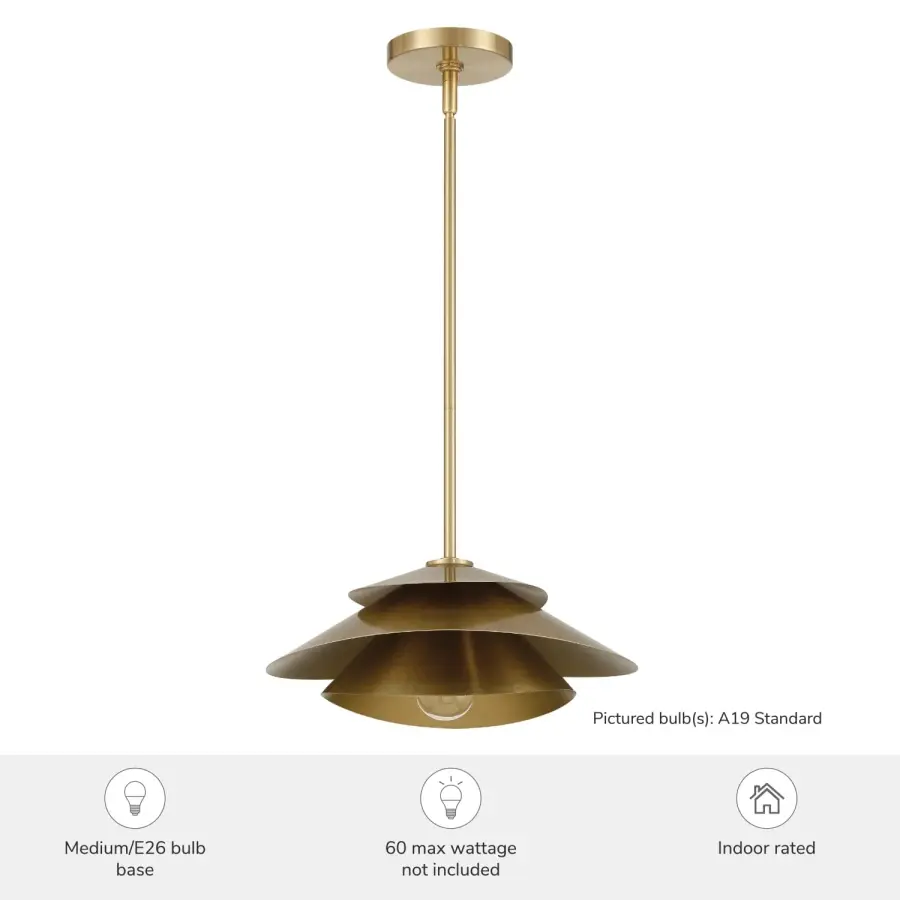 Hiro Large Pendant in Matte Black - Image 5