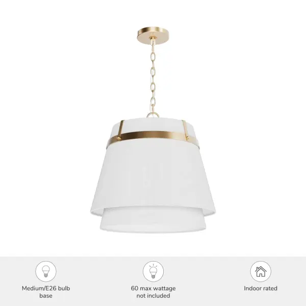 Ada Lee One Light Pendant in Alturas Gold - Image 3