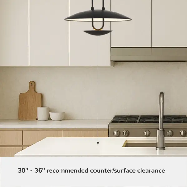 Sunset Ridge LED Pendant in Matte Black - Image 11